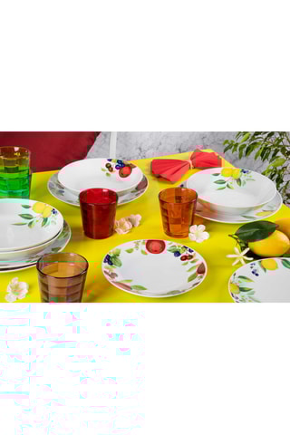 Service Lemon en porcelaine - 18 pièces