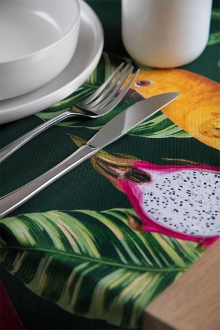 Chemin de table Havana - Vert et jaune - 140 x 45 cm