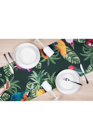 Chemin de table Havana - Vert et jaune - 140 x 45 cm