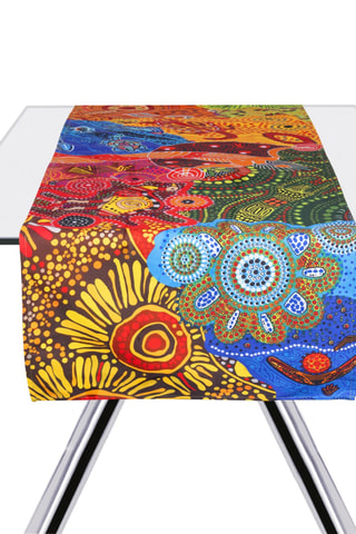 Chemin de table Aboriginal - 45 x 140 cm