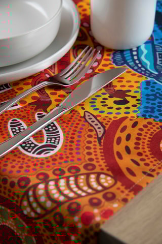 Chemin de table Aboriginal - 45 x 140 cm
