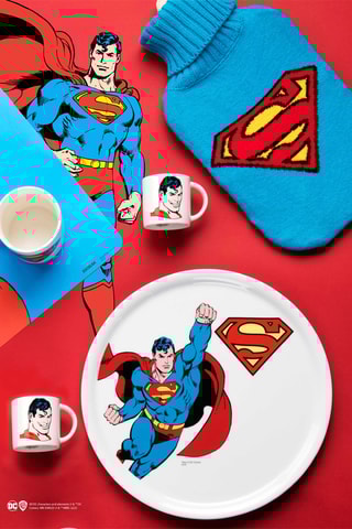 Bouillotte à eau Superman La Ligue des Justicier DC Comics - Turquoise 