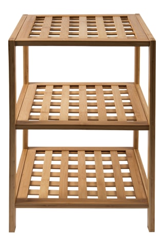 Etagère de rangement 3 niveaux en bambou - 35 x 33 x 55 cm