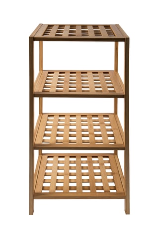Etagère de rangement 4 niveaux en bambou - 35 x 33 x 78 cm