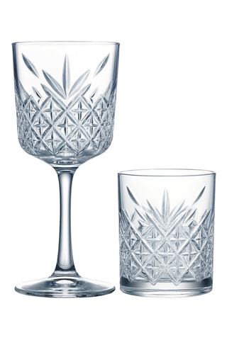 12 verres - 9,5 et 19,5 cm
