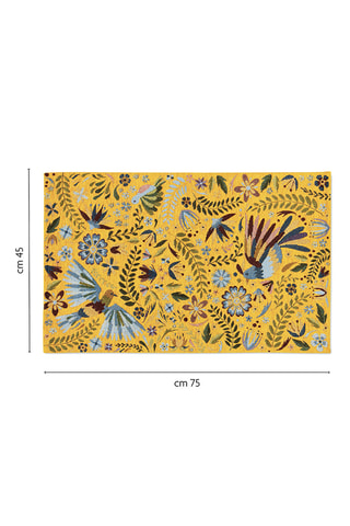 Vloerkleed - Geel - 45 x 75 cm