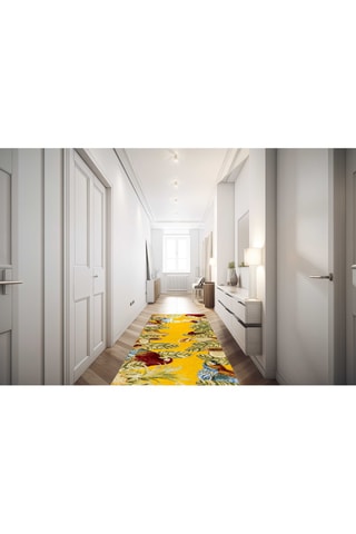 Loper - Geel en groen - 55 x 180 cm