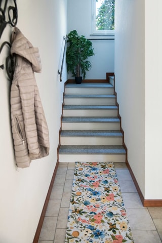 Badmat - Hemelsblauw - 55 x 180 cm