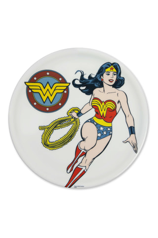 6 assiettes à pizza en porcelaine La Ligue des Justiciers DC Comics - 31 cm