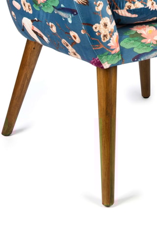 Fauteuil - Indigoblauw - Fluweelzacht
