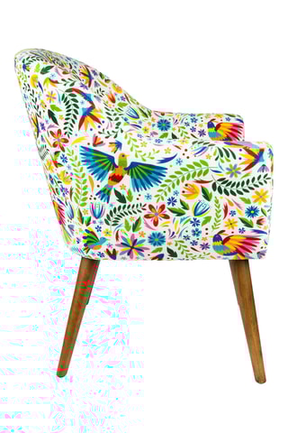Fauteuil - Wit - Fluweelzacht