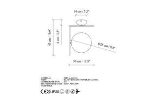 Plafondlamp Luminar - Zwart - 10 W