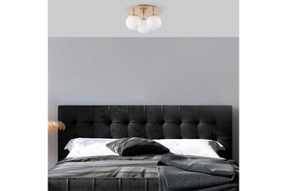 Plafondlamp Well - Goudkleurig - 3 x 40 W