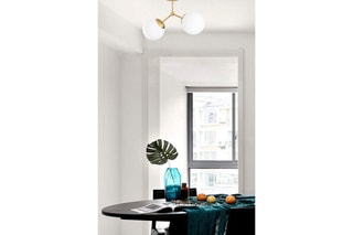 Hanglamp Damar - Goudkleurig en Wit - 2 x 100 W