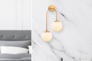 Wandlamp Jewel - Goudkleurig en Wit - 2 x 15 W