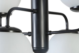 Hanglamp Pekin 4 - Zwart en Wit - 4 x 60 W