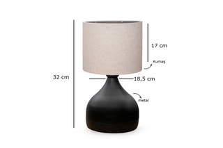 Candeeiro de mesa AYD - Bege - 40 W