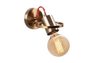 Wandlamp Vaveyla - Goudkleurig en Rood - 100 W
