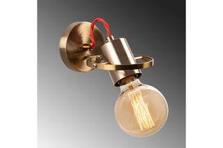Wandlamp Vaveyla - Goudkleurig en Rood - 100 W