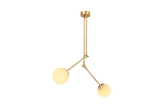 Hanglamp Cambaz  - Goudkleurig - 2 x 100 W