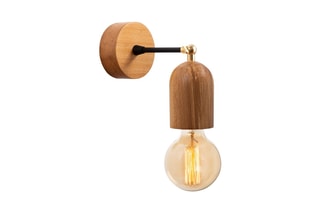 Houten Wandlamp Datca - Naturel - 40 W