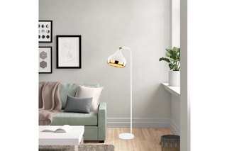 Staanlamp Yildo - Wit en Goudkleurig - 40 W - 120 cm
