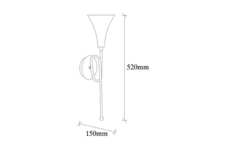 Wandlamp Sarmal - Goudkleurig - 100 W