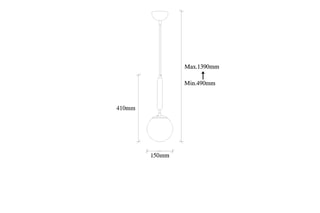 Hanglamp King - Goudkleurig - 40 W