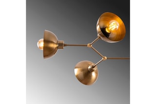 Hanglamp Dram - Goudkleurig - 6 x 60 W
