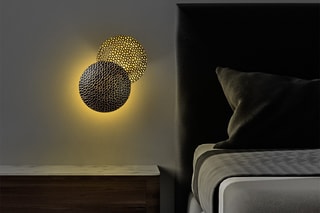Aplique LED Yosma - Preto e dourado