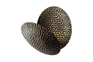 Aplique LED Yosma - Preto e dourado