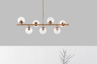 hanglamp Fazli - Goudkleurig - 7 x 40 W