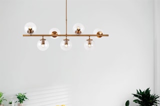 hanglamp Fazli - Goudkleurig - 7 x 40 W