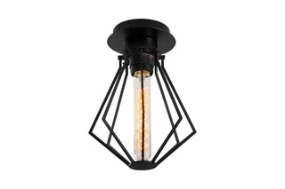 Plafondlamp Oylat - Zwart - 100 W