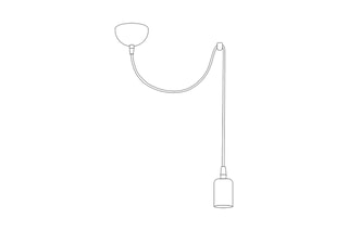 Hanglamp Kabluni - Zwart - 40 W