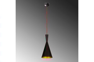 Hanglamp Elmas - Zwart en Rood - 40 W
