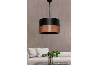 Hanglamp Bruin en Zwart - 60 W