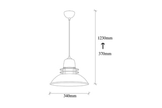 Hanglamp Saglam  Zwart