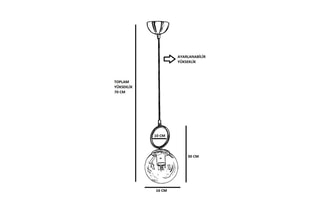 Hanglamp Morino Tekli - Goudkleurig - 60 W