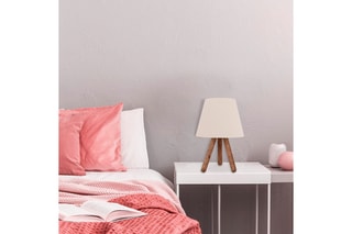 Tafellamp Ayd - Wit en Naturel - 60 W
