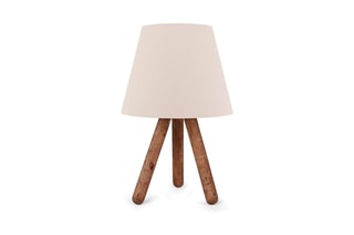 Tafellamp Ayd - Wit en Naturel - 60 W