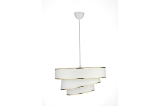 Hanglamp - Wit en Goudkleurig - 40 W