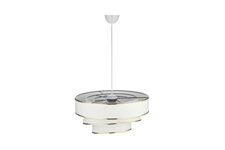 Hanglamp - Wit en Goudkleurig - 40 W