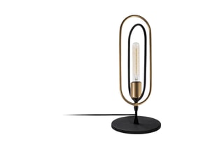 Tafellamp - Zwart en Goudkleurig - 40 W
