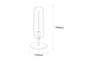 Tafellamp - Zwart en Goudkleurig - 40 W