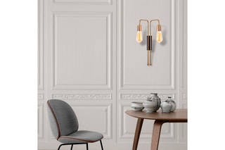 Wandlamp Mum - Goudkleurig en Zwart - 2 x 100 W