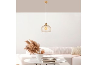 Candeeiro suspenso Bek - Dourado - 40 W
