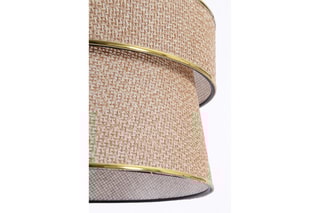 Hanglamp - Beige en Goudkleurig - 45 - 60 W