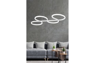 Candeeiro suspenso LED Swing - Branco - 40-60 W