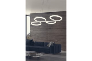 Candeeiro suspenso LED Swing - Branco - 40-60 W